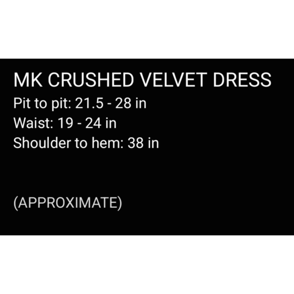 MICHAEL Michael Kors Crushed Black Velvet Bodycon Long Sleeve Dress, Ruffles, XL - Picture 4 of 15